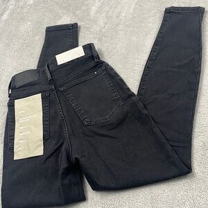 NEW Everlane 24, 00 Organic Cotton, The Curvy‎ Way High Skinny Jean Black